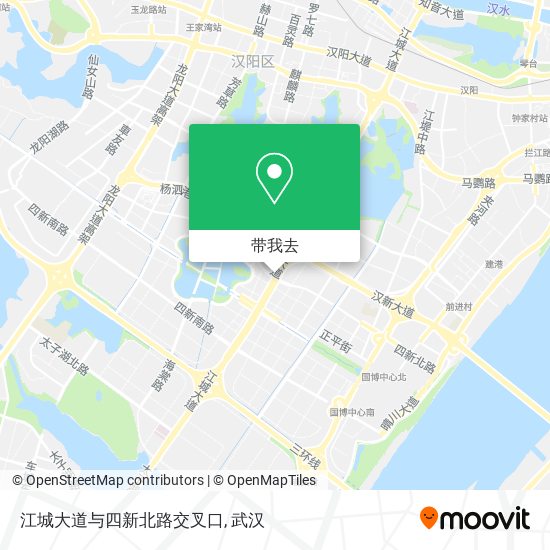 江城大道与四新北路交叉口地图