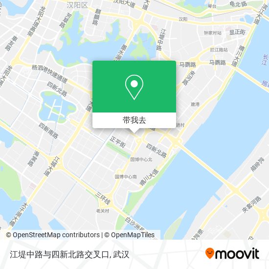 江堤中路与四新北路交叉口地图