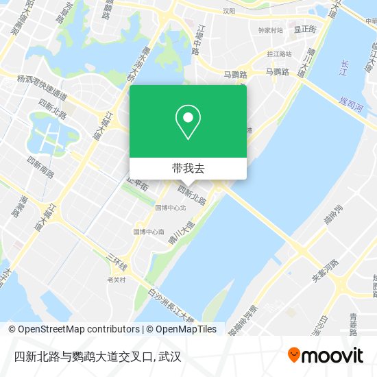 四新北路与鹦鹉大道交叉口地图