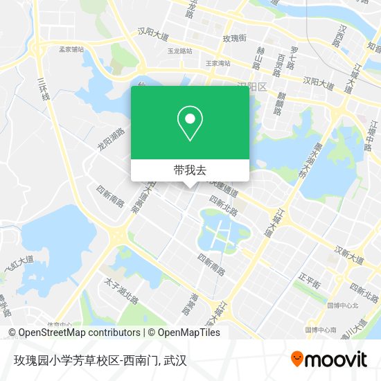 玫瑰园小学芳草校区-西南门地图
