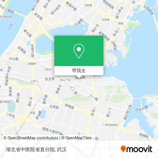 湖北省中医院省直分院地图
