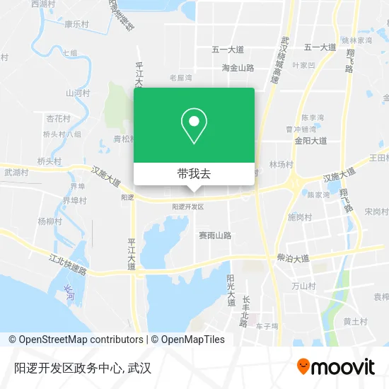 阳逻开发区政务中心地图