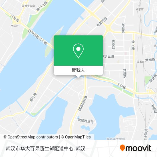 武汉市华大百果蔬生鲜配送中心地图