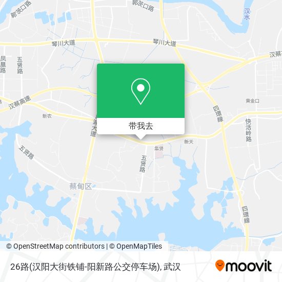 26路(汉阳大街铁铺-阳新路公交停车场)地图