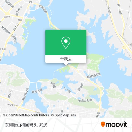 东湖磨山梅园码头地图