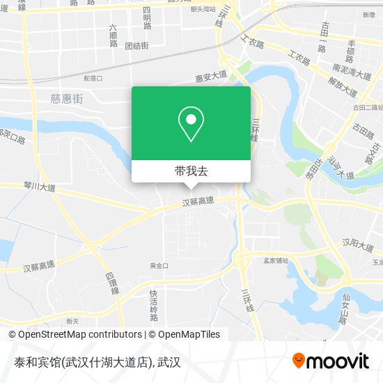 泰和宾馆(武汉什湖大道店)地图