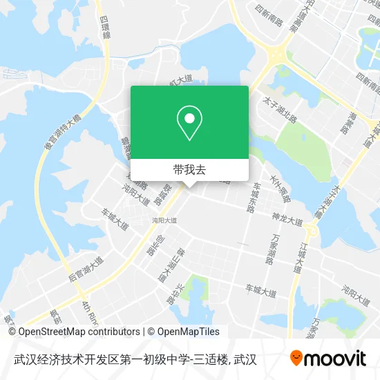 武汉经济技术开发区第一初级中学-三适楼地图