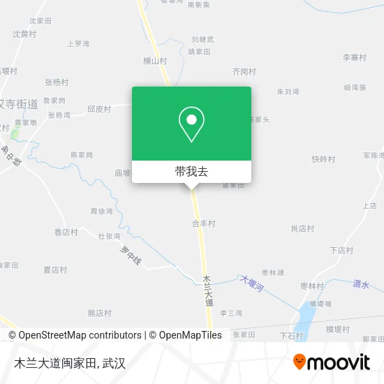 木兰大道闽家田地图