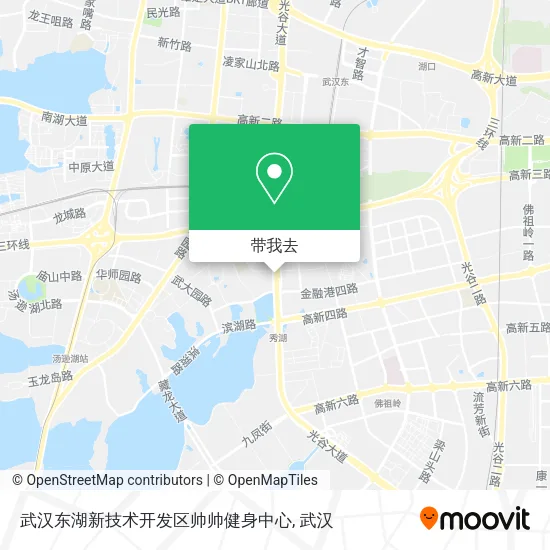 武汉东湖新技术开发区帅帅健身中心地图