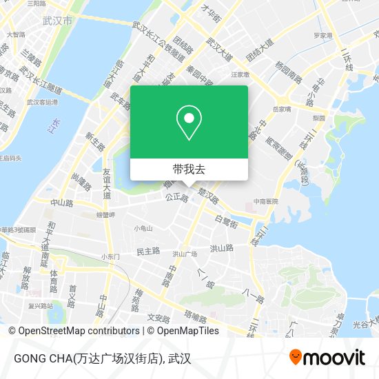 GONG CHA(万达广场汉街店)地图