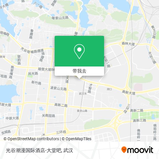 光谷潮漫国际酒店-大堂吧地图