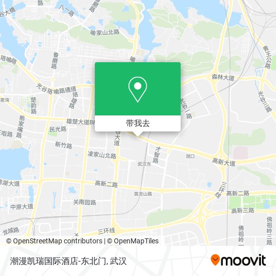 潮漫凯瑞国际酒店-东北门地图