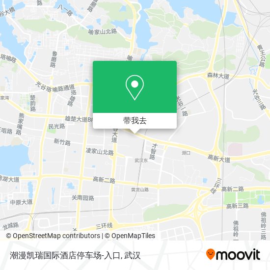 潮漫凯瑞国际酒店停车场-入口地图