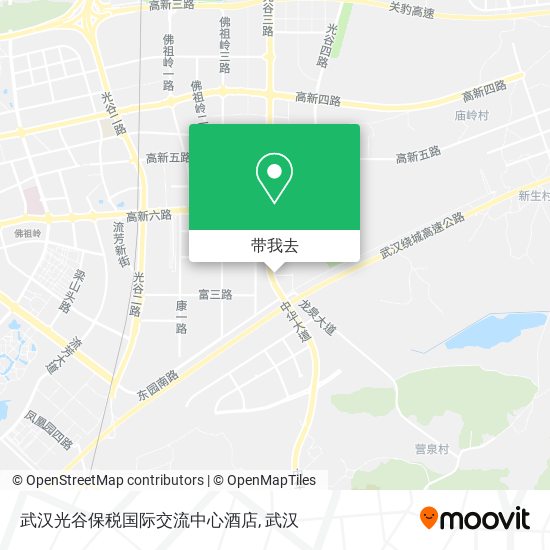 武汉光谷保税国际交流中心酒店地图