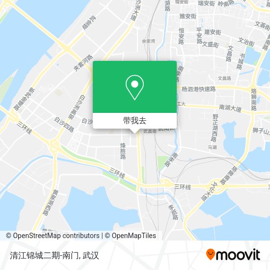 清江锦城二期-南门地图