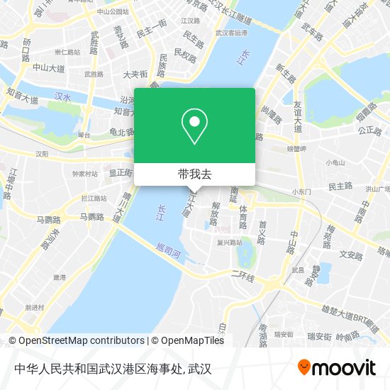 中华人民共和国武汉港区海事处地图