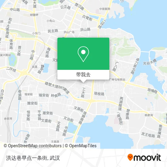 洪达巷早点一条街地图