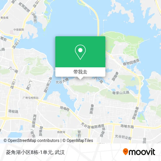 菱角湖小区8栋-1单元地图