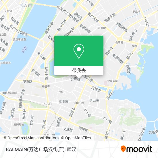 BALMAIN(万达广场汉街店)地图