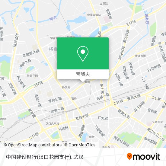 中国建设银行(汉口花园支行)地图
