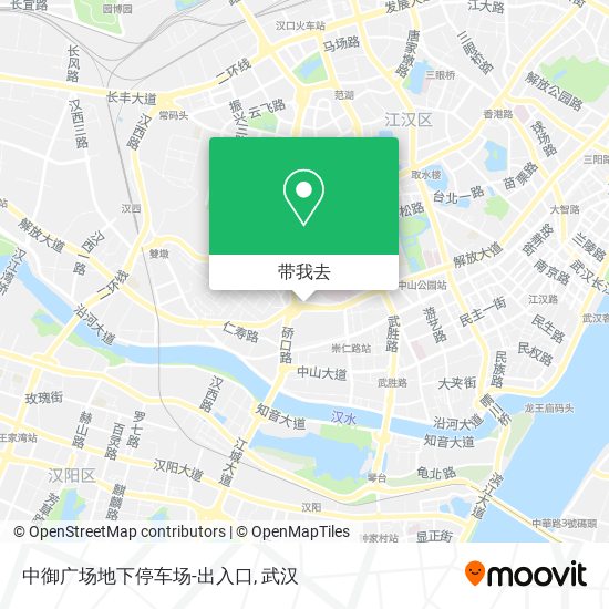 中御广场地下停车场-出入口地图