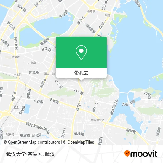武汉大学-茶港区地图
