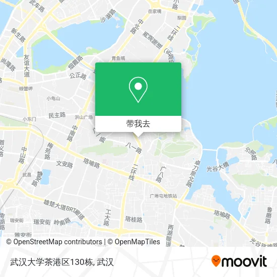 武汉大学茶港区130栋地图