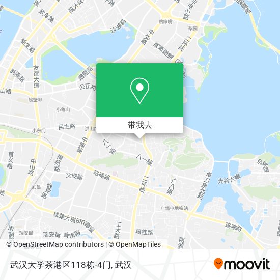 武汉大学茶港区118栋-4门地图