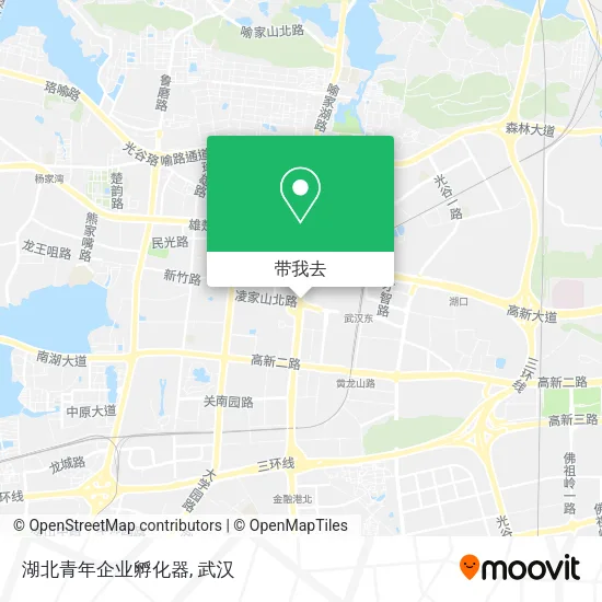 湖北青年企业孵化器地图