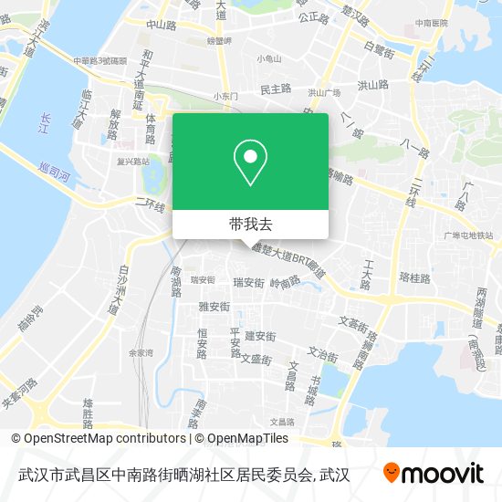 武汉市武昌区中南路街晒湖社区居民委员会地图