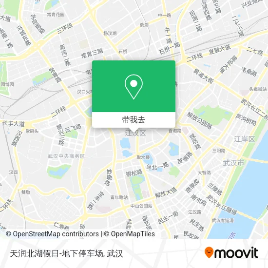 天润北湖假日-地下停车场地图