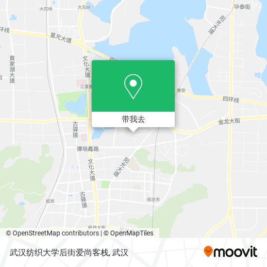 武汉纺织大学后街爱尚客栈地图