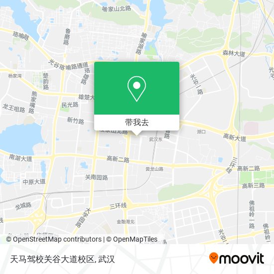 天马驾校关谷大道校区地图