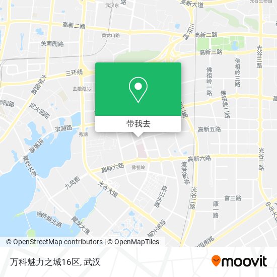 万科魅力之城16区地图
