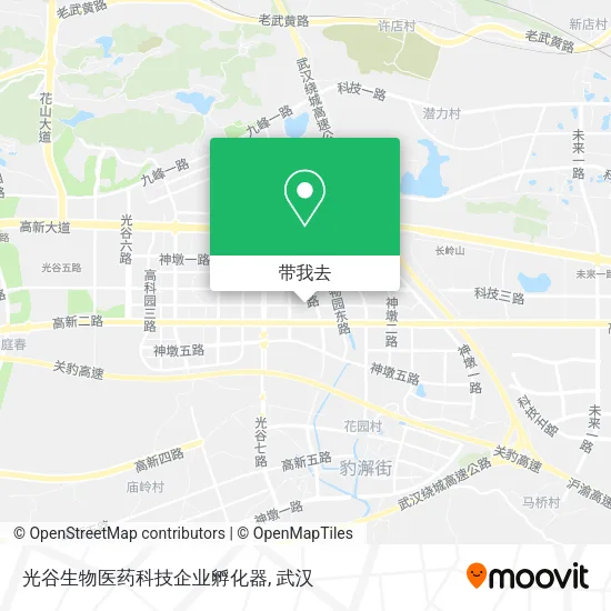 光谷生物医药科技企业孵化器地图