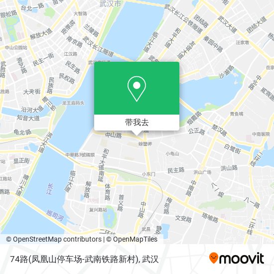 74路(凤凰山停车场-武南铁路新村)地图