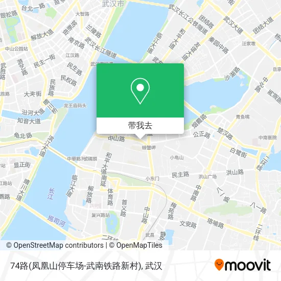 74路(凤凰山停车场-武南铁路新村)地图