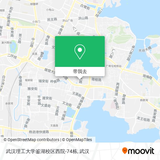 武汉理工大学鉴湖校区西院-74栋地图