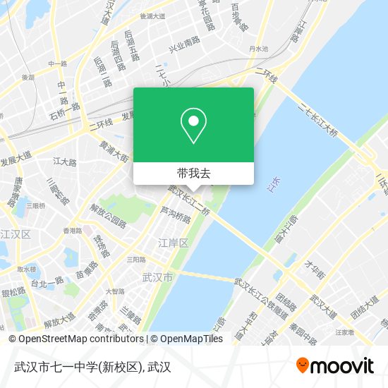 武汉市七一中学(新校区)地图