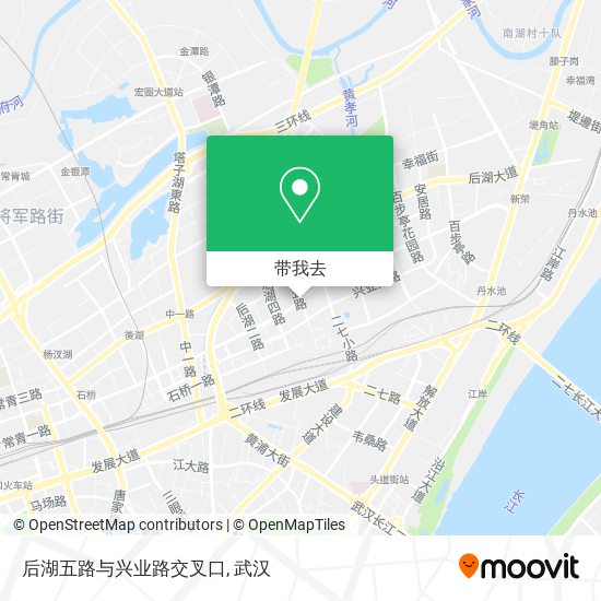 后湖五路与兴业路交叉口地图