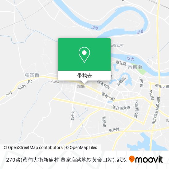270路(蔡甸大街新庙村-董家店路地铁黄金口站)地图
