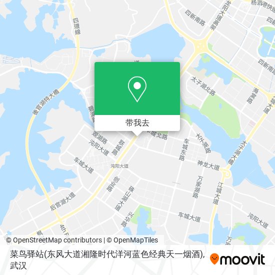 菜鸟驿站(东风大道湘隆时代洋河蓝色经典天一烟酒)地图