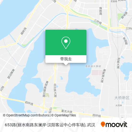 653路(丽水南路东澜岸-汉阳客运中心停车场)地图