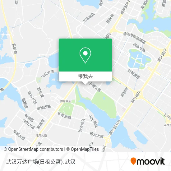 武汉万达广场(日租公寓)地图