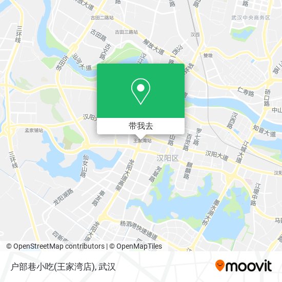 户部巷小吃(王家湾店)地图