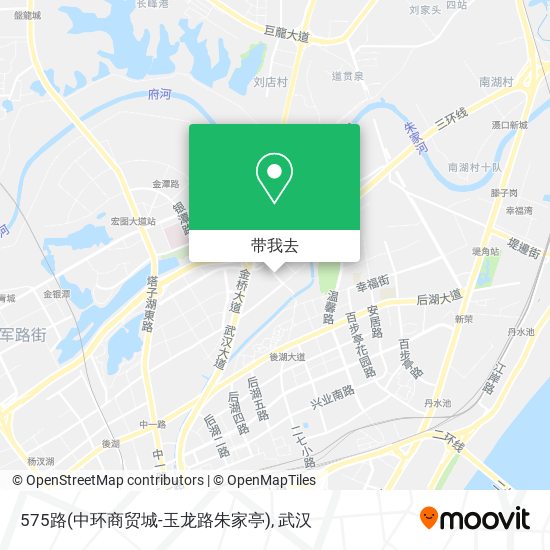 575路(中环商贸城-玉龙路朱家亭)地图