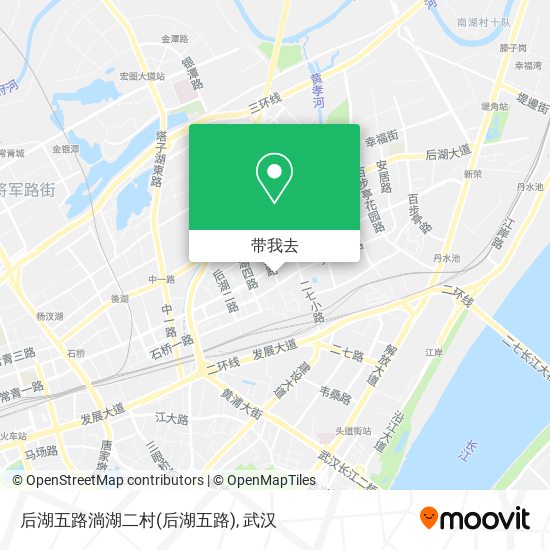 后湖五路淌湖二村地图