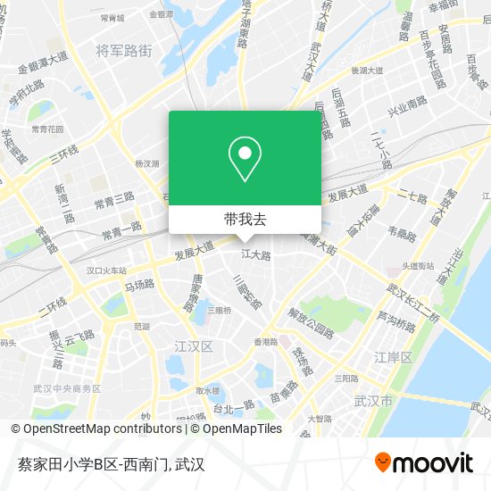 蔡家田小学B区-西南门地图