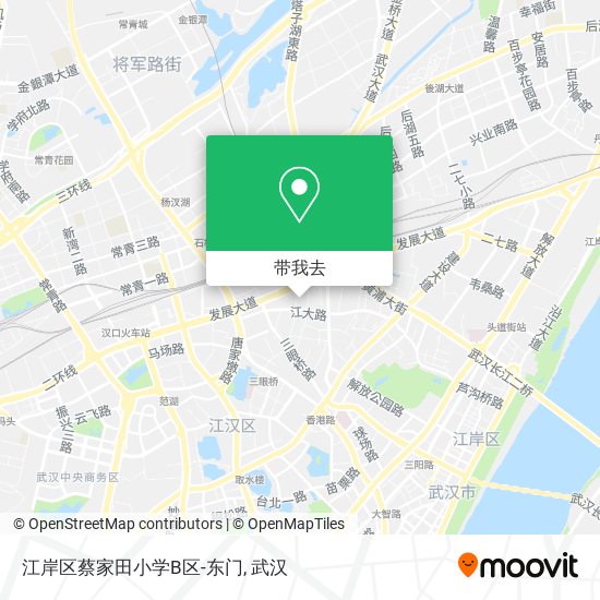 江岸区蔡家田小学B区-东门地图