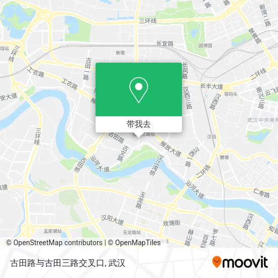 古田路与古田三路交叉口地图